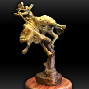 Limited Edition Saddle Bronc Ride Small Bronze Sculpture by Jan Mapes