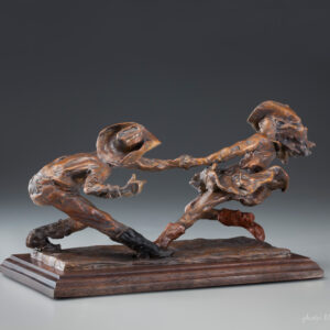 Limited Edition Country Swing Bronze Sculpture by Jan Mapes